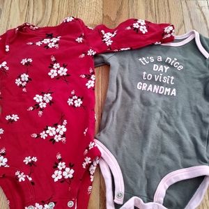 Set of two Carter's Onesies